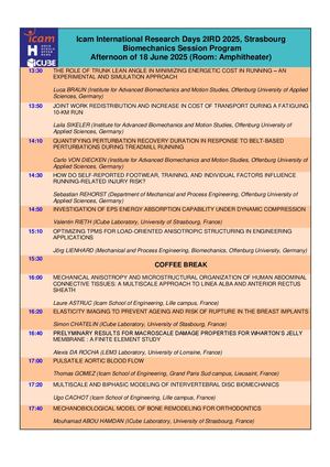 2IRD 2025 Biomechanics Session Program