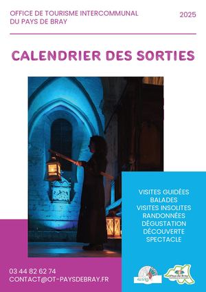 Calendrier des sorties dans le Pays de Bray - 2025