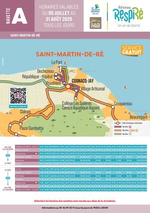 navette A Affiches Poteaux Arrêt Eté 2025 Ile De Ré V8 Web 1