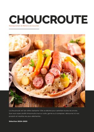 Catalogue Choucroute 2024 2025