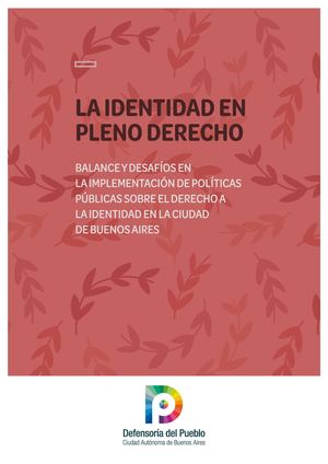 La identidad en pleno derecho