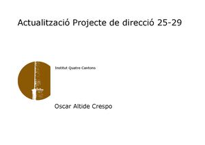 Projecte de Direcció 2025-2029