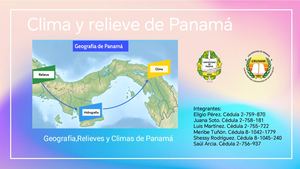 Relieve y Clima Panameño
