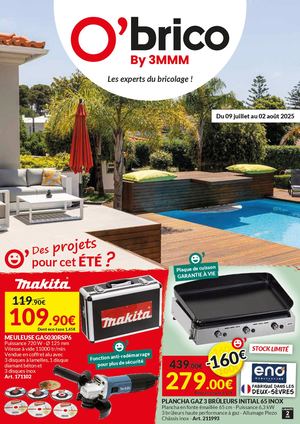 Catalogue O'brico By 3MMM juillet 2025 "Des projets pour cet été ?"