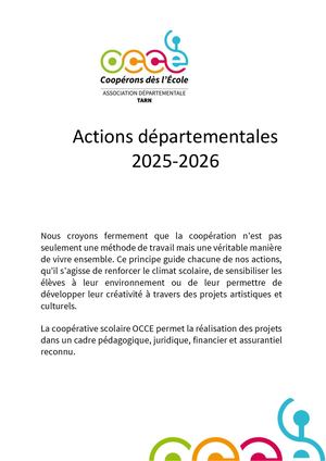 Livret Action Departementales 2025 2026