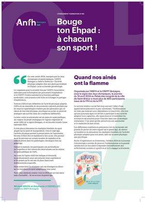 ANFH Bretagne - Evènement formation N°90 - Bouge Ton Ehpad