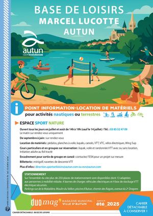La Base De Loisirs d'Autun été-2025