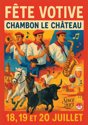 Flyer Fête Chambon-le-Château 2025