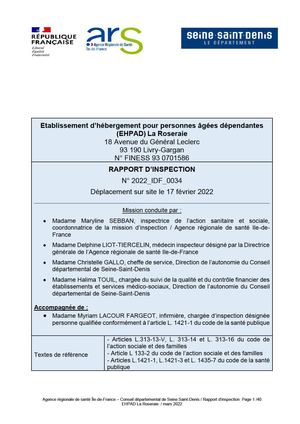 Rp 930701586 Ehpad La Roseraie Livry Gargan