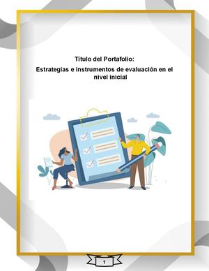 Estrategias e instrumentos de evaluación en el nivel inicial