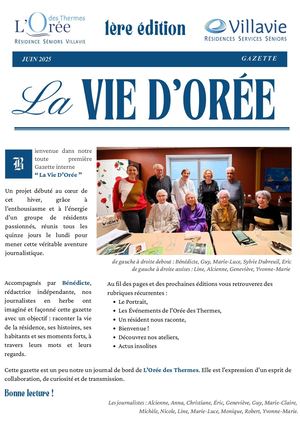 Gazette La Vie D'orée Juin 2025 #1