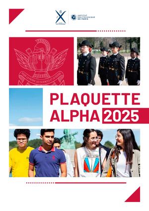 Plaquette Alpha 2025
