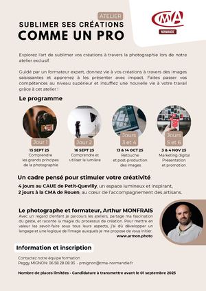 Rouen - Formation Sublimer Des Créations - 2025