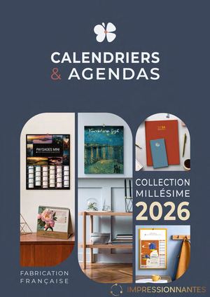 Catalogue Calendriers Agendas 2026