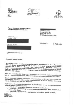 LD 750003972 EHPAD REPOTEL GAMBETTA PARIS