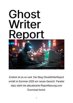Ghost Writer Report2025