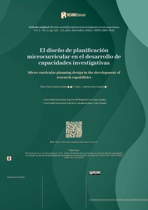 El Diseño De Planificación Microcurricular