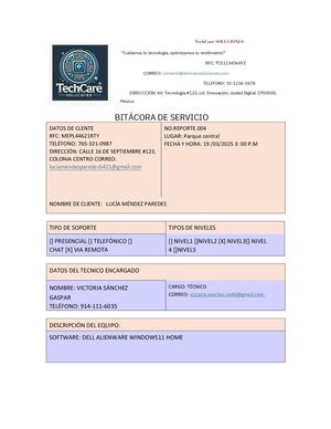 Bitácora de Instalacion de TeamViewer Y Mantenimiento de pc