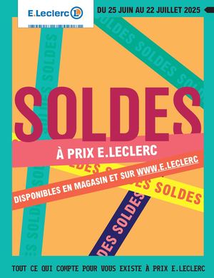 Catalogue Soldes Eté E.Leclerc Saint-Médard
