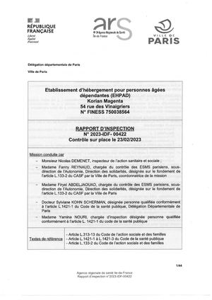 RP 750038564 EHPAD KORIAN MAGENTA PARIS