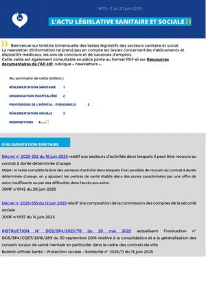 Actu Legislative N13 2025