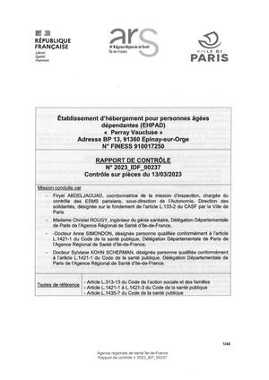 RP 910017250 EHPAD PERRAY VAUCLUSE EPINAY SUR ORGE