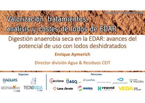 Ponencia Valorización, Tratamientos, Análisis y Costes de Lodos de EDAR: 09 Enrique Aymerich Ceit