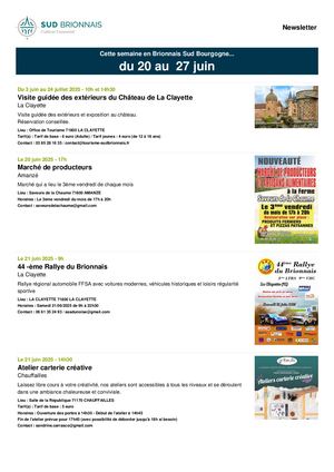 Newsletter 20 Au 27 Juin 2025
