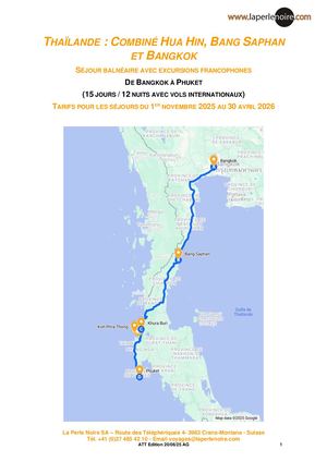 Combiné Bangkok, Bang Saphan Et Koh Phra Thong