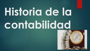 Historia De La Contabilidad