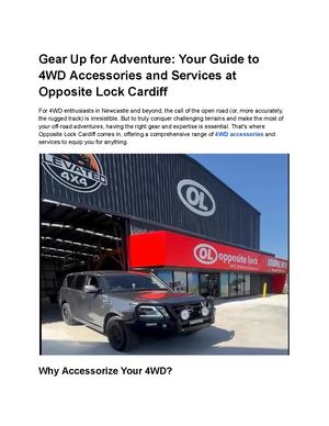 Opposite Lock Cardiff