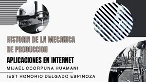 Historia De La Mecanica De Produccion
