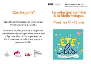 Livret Cet été Je Lis Mella'thèque