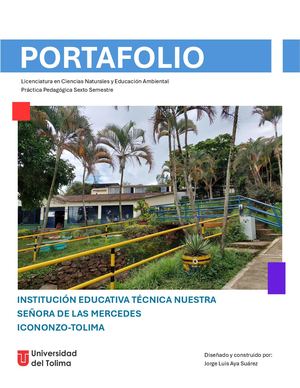 Portafolio Práctica Institución Educativa Técnica Nuestra Señora de las Mercedes