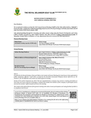 00 RSGC Notification Of 2025 AGM