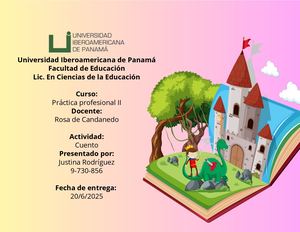 Cuento Justina Rodríguez