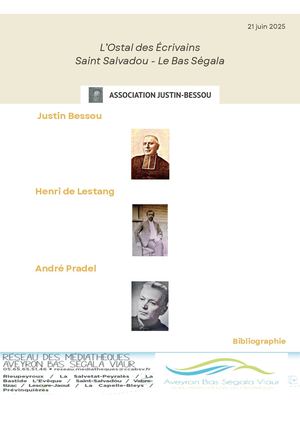 Bibliographie L' Ostal Des Ecrivains