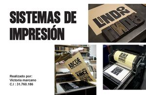 Sistemas de Impresión | Victoria Marcano