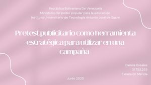 Evaluación Publicitaria