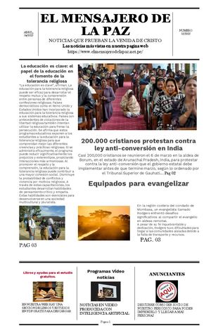 05 2025 Elmensajerodelapaz