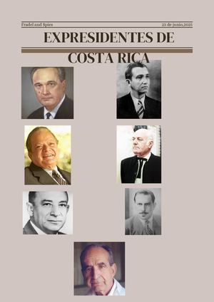 Expresidentes De Costa Rica