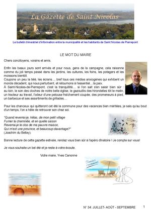 Gazette Juillet Août Septembre 2025