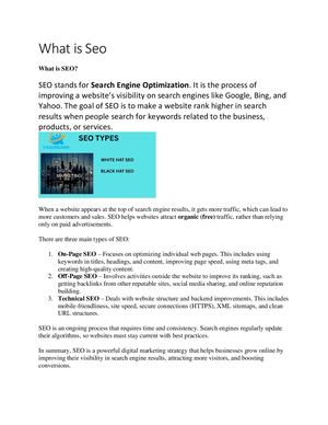 What Is Seo