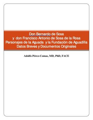 Personajes De La Aguada En La Fundación De Aguadilla Adolfo Pérez Comas
