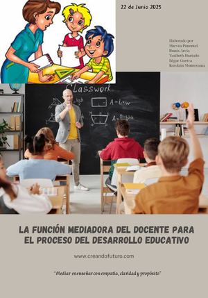 La función mediadora del docente para el proceso del desarrollo educativo