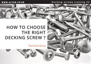 HOW TO CHOSE THE RIGHT DECKING SCREW ?