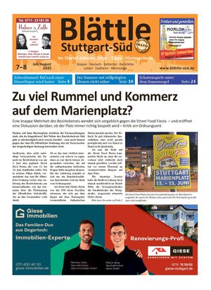 Blättle Stuttgart-Süd 7–8/2025