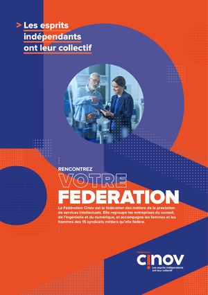 la plaquette de la Fédération Cinov
