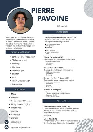 Pavoine Pierre Cv 2025