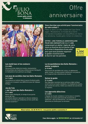 Juliobona Offre Anniversaire